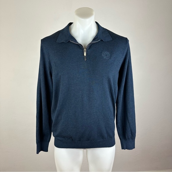 Johnny Manglani Cashmere Quarter-Zip Sweater - Picture 1 of 10